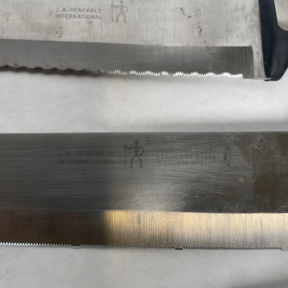 J.A. HENCKELS used knife lot - 7 total (see description for model numbers)